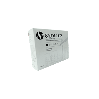 HP SitePrint 102 Black Solvent Permanent Ink Cartridge