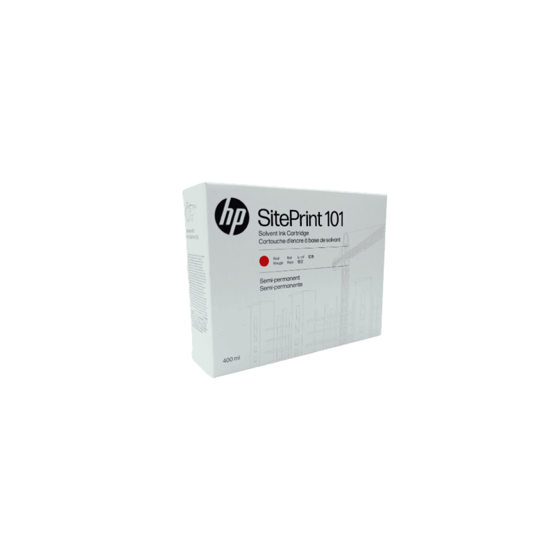 HP SitePrint 101 Red Solvent Semipermanent Ink Cartridge